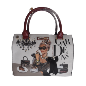 bolso de mano premium gardens elegance con detalles en pedrería y perlas